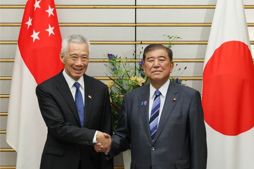 石破内閣総理大臣とリー・シェンロン・シンガポール共和国上級大臣の会談（令和7年8月25日）